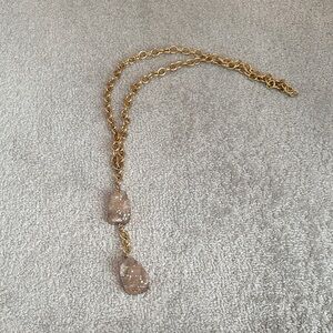 Beltshazzar Elegant Gold Chain Necklace with Sparkling Pendants